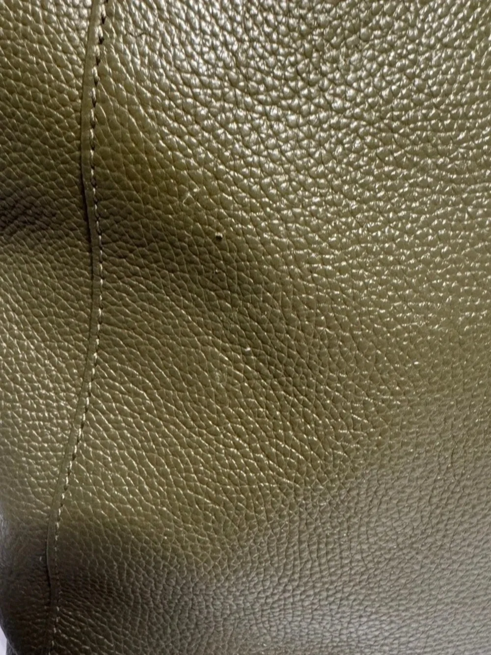 Michael Kors Evie Large Pebbled Leather Hobo Shoulder Bag - Olive Green w/ Tag